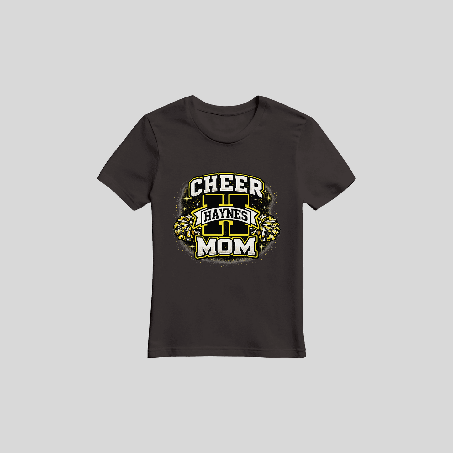 Haynes Cheer mom with poms