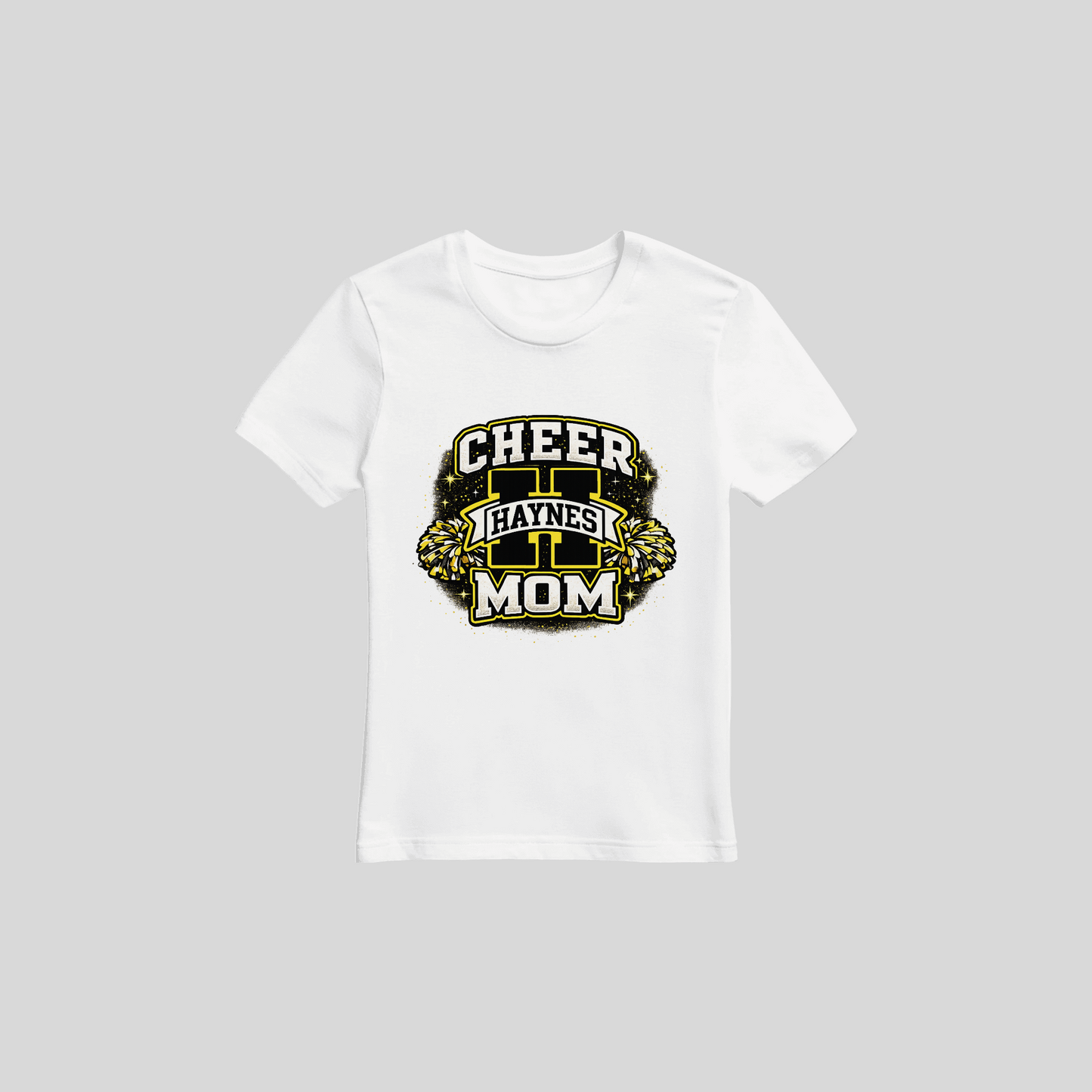 Haynes Cheer mom with poms
