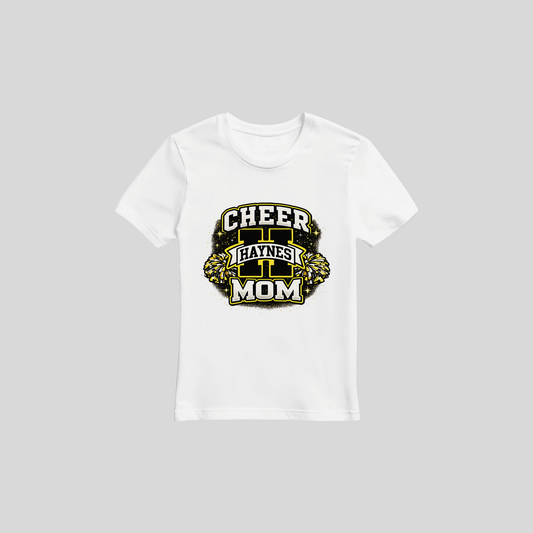 Haynes Cheer mom with poms