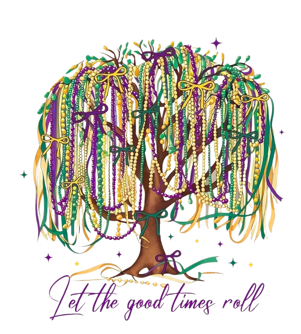 Mardi Gras Beaded Tree