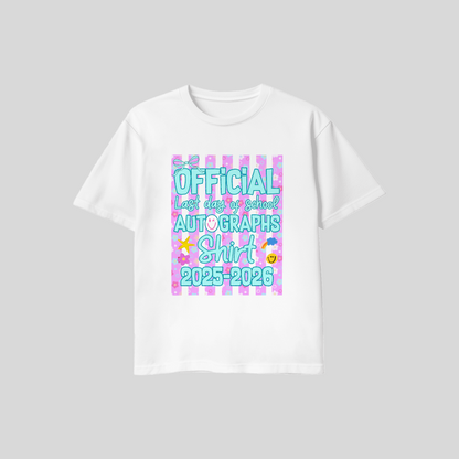 Cutesy End Of Year Autograph Tee