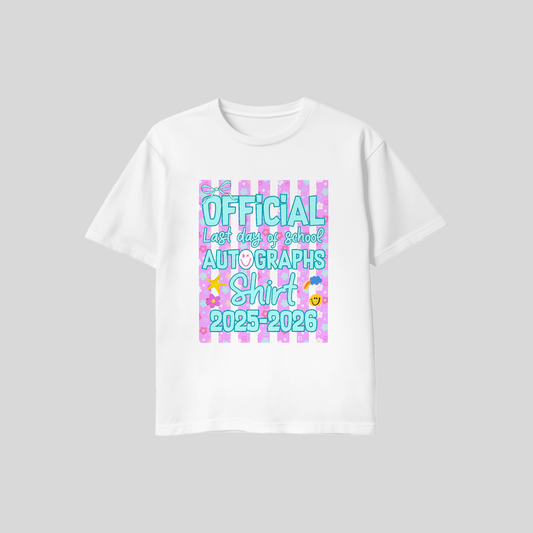 Cutesy End Of Year Autograph Tee